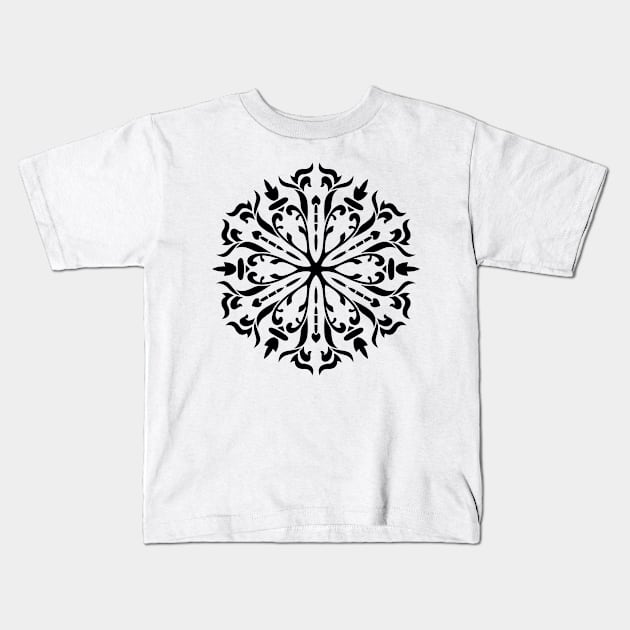 Inspirational MANDALA T-SHIRT MANDALA 108 Kids T-Shirt by abcmandalaclothing